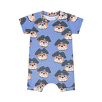Dog The Pirate Blue Romper - ONLY 2 LEFT