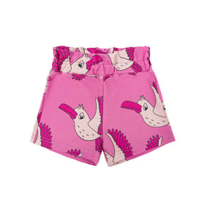 Birdie Pink Paperbag Shorts