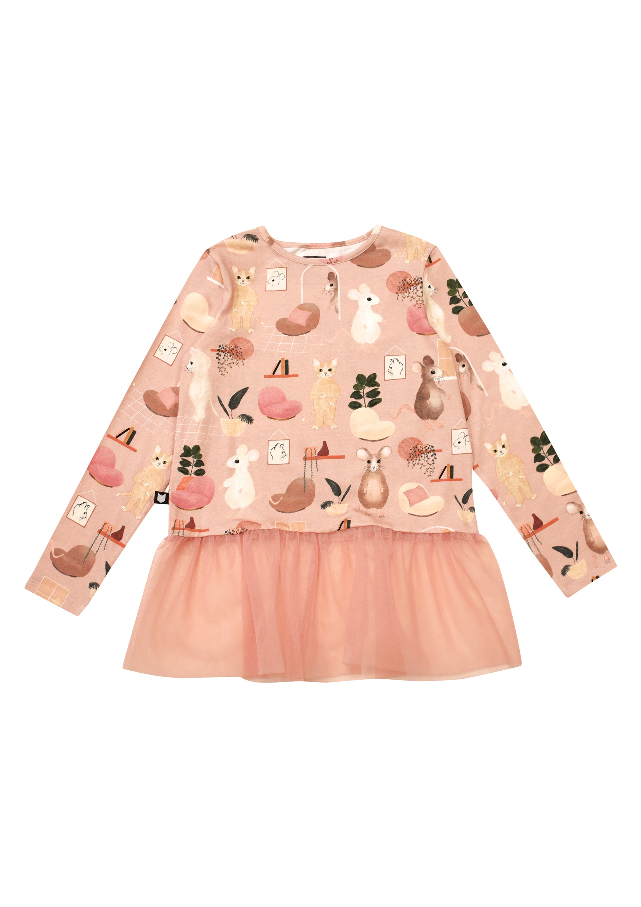 Pink Sweet Home Tulle Top - LAST ONE 2-4 years