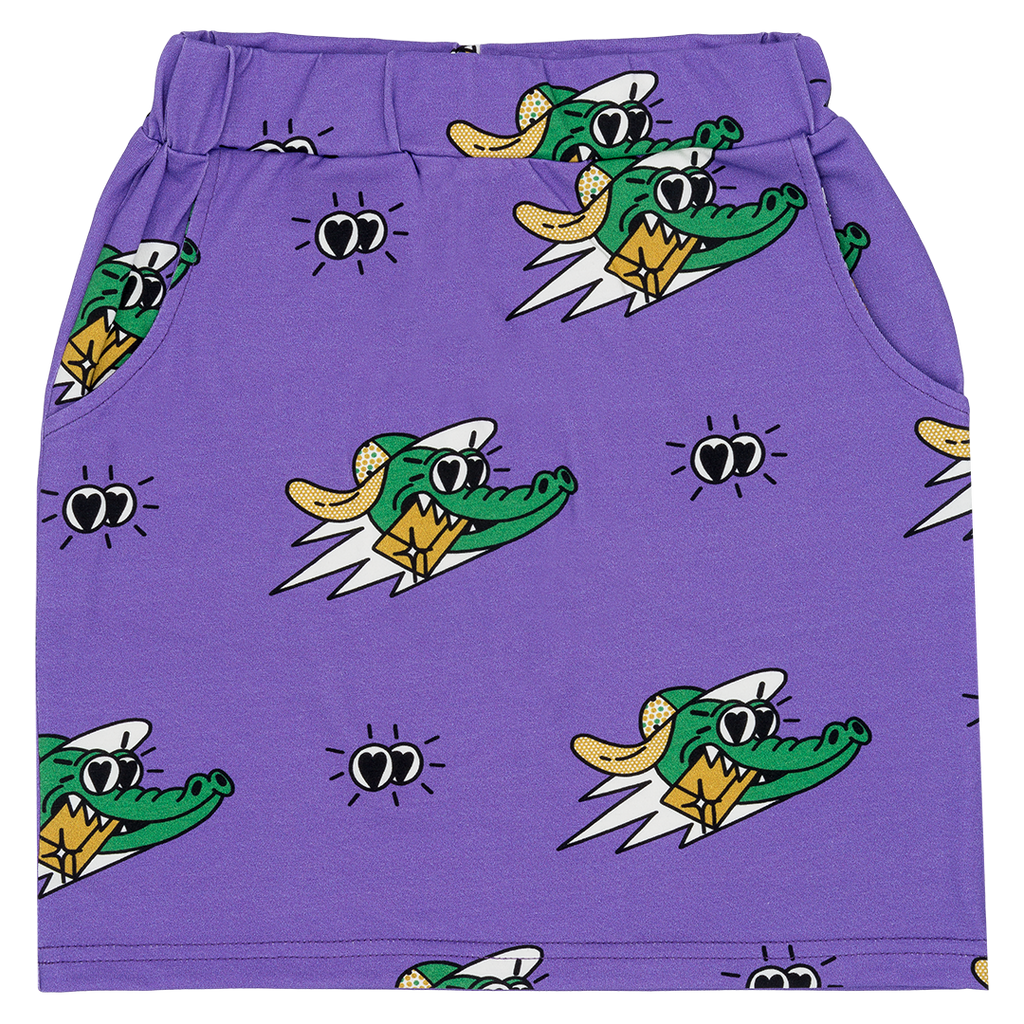Purple Golden Gator Skirt