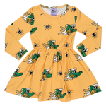Yellow Golden Gator Dress - ONLY 2 LEFT