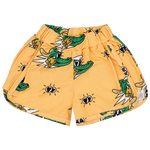 Yellow Golden Gator Retro Shorts - ONLY 2 LEFT