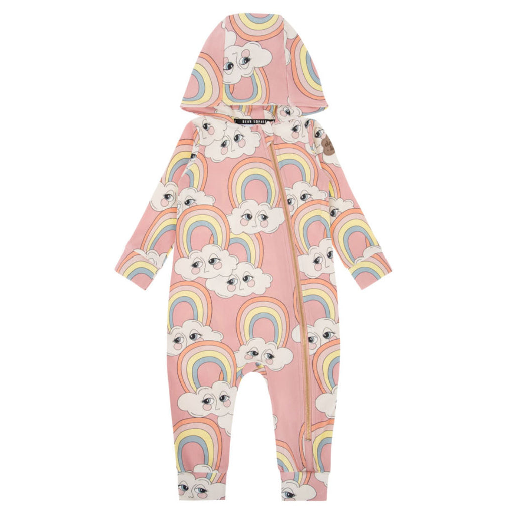 Rainbow Pink Overall - LAST ONE 3-4 years