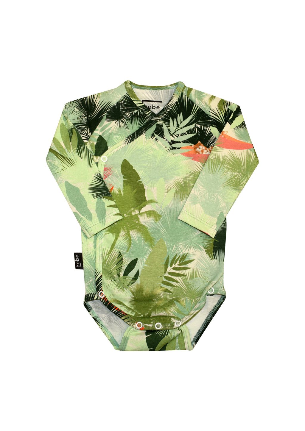 Tropical Green Palm Print Body - LAST ONE 6-12 months