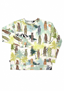 Animal Palm Sweatshirt - LAST ONE 1-2 years
