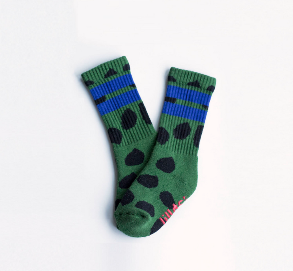 Green Spots Socks