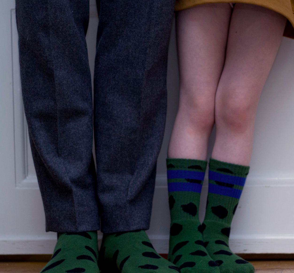 Green Spots Socks