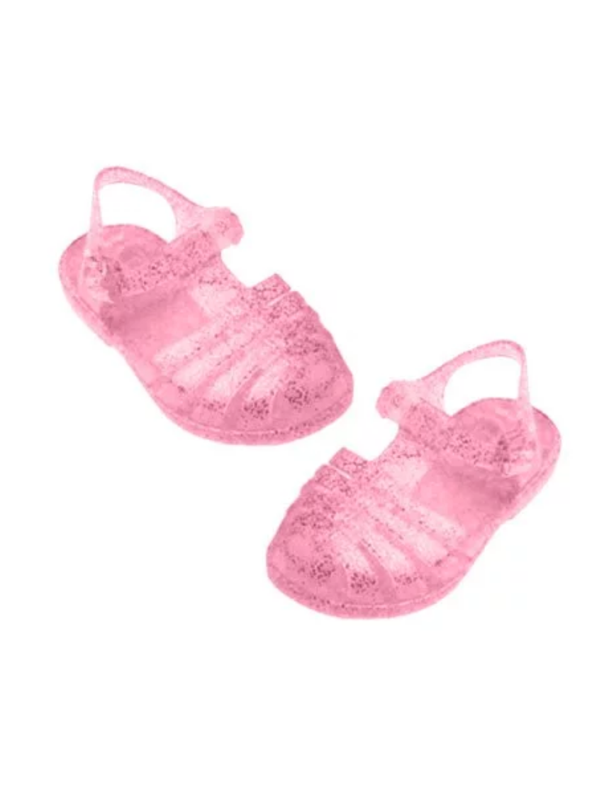 Rose Glitter Dolls Sandals