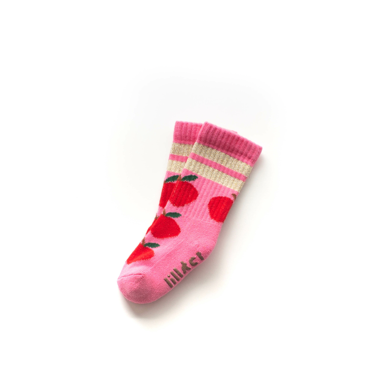 Pink Apple Glitter Socks - ONLY 0-6 months LEFT!