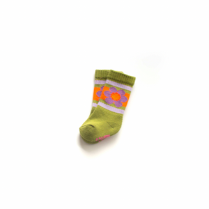 Green Flower Power Socks