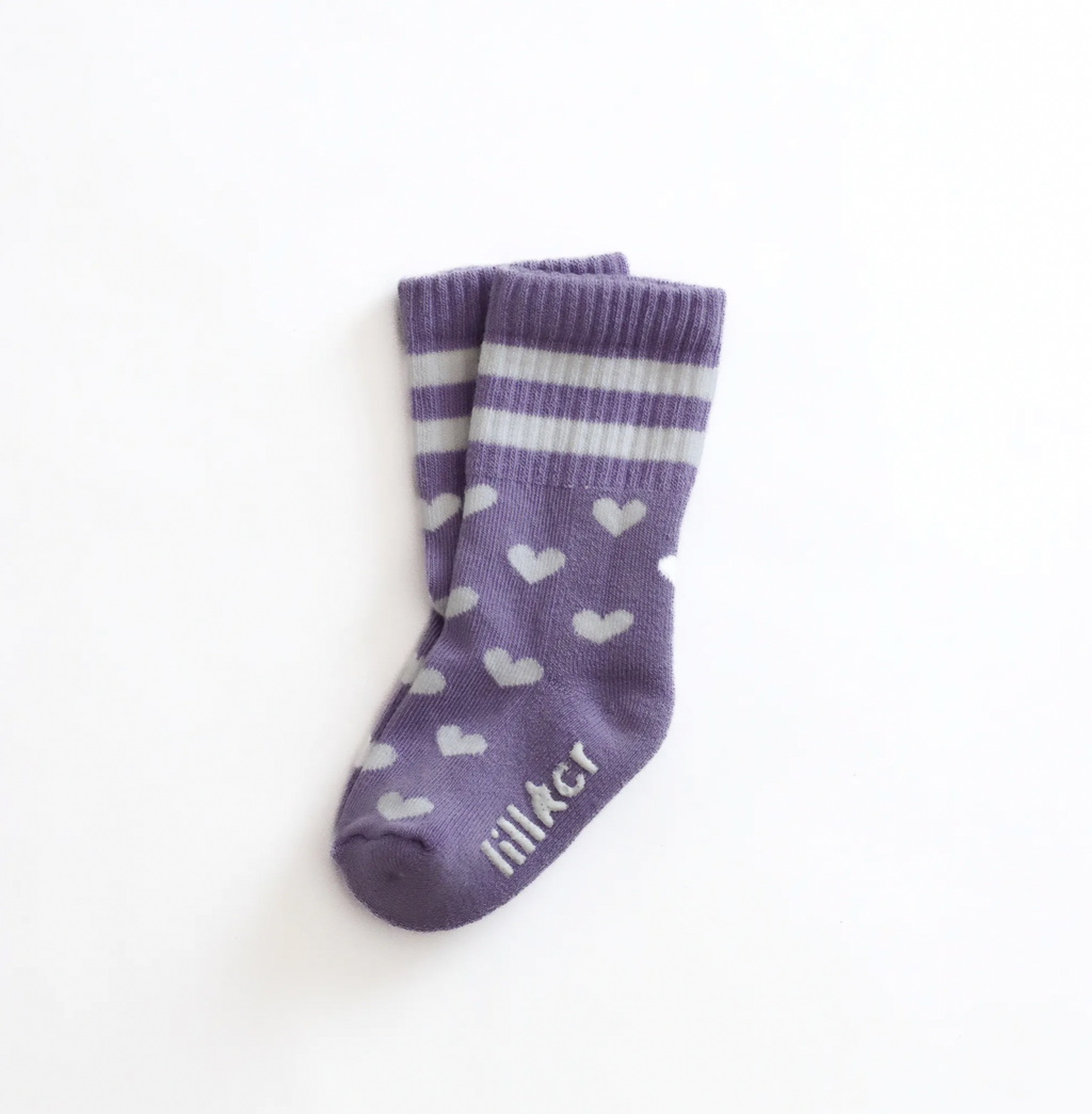 Lilac Hearty Socks