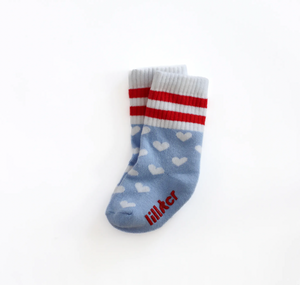 Blue Hearty Socks