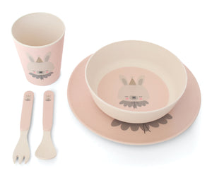 Bamboo Dinner Set - Circus Bunny - ONLY 2 LEFT