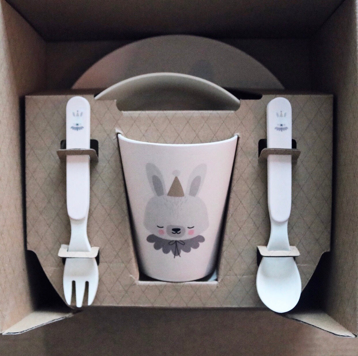 Bamboo Dinner Set - Circus Bunny - ONLY 2 LEFT