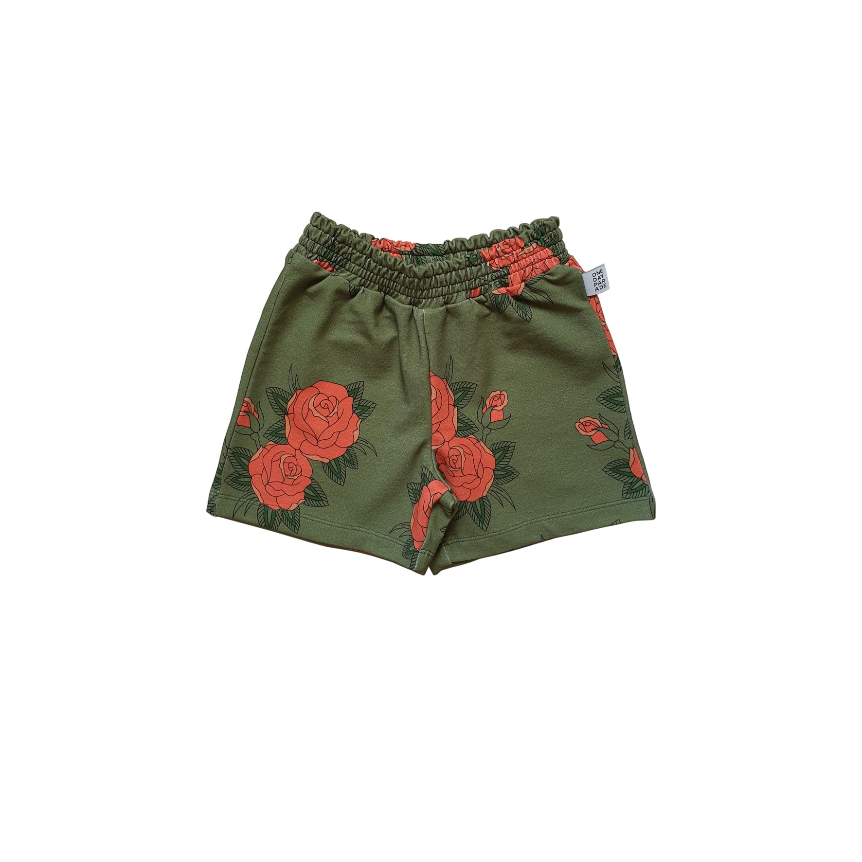 Roses Green Bermuda Shorts